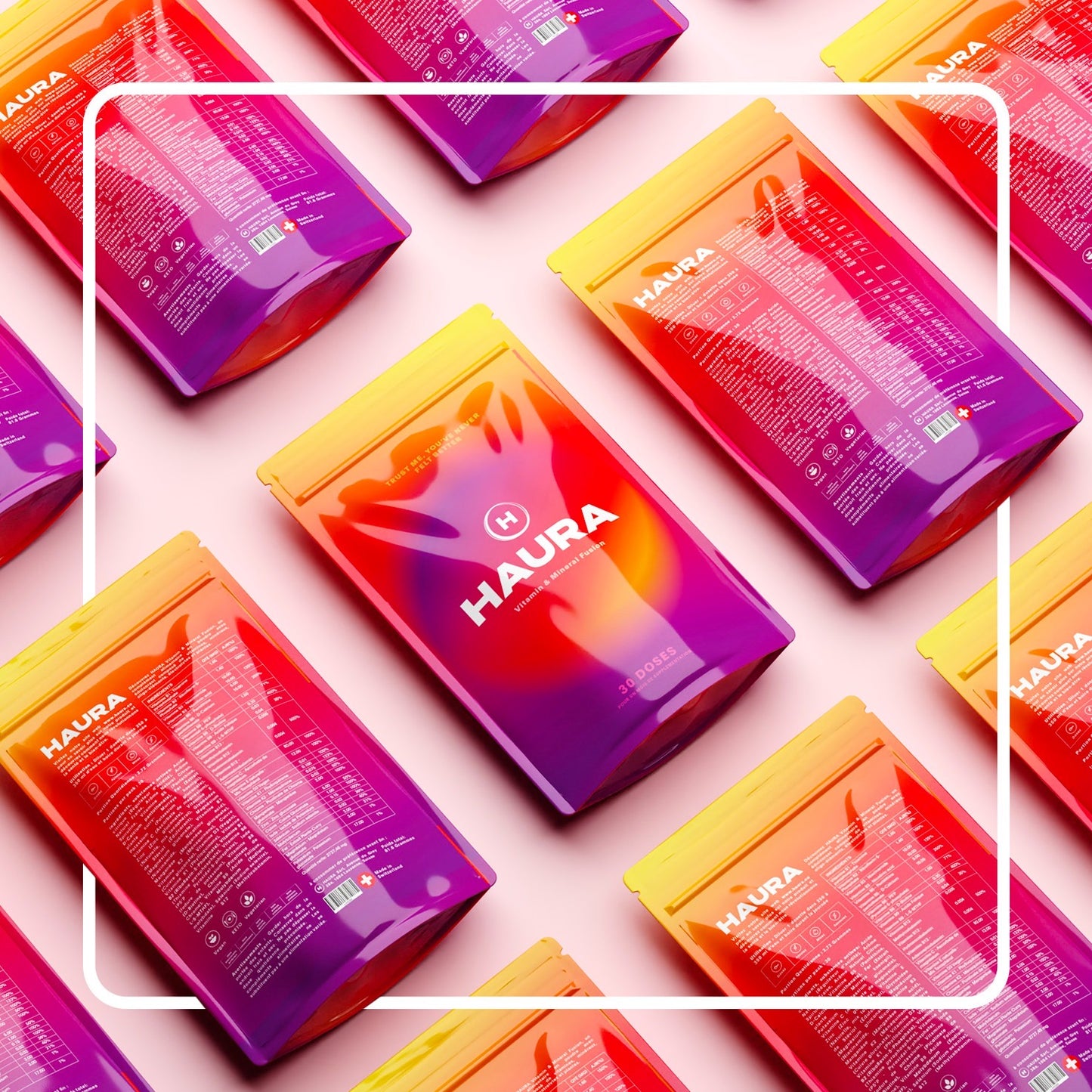 Découvrez HAURA, le multivitamine ultra-avancé conçu pour révéler votre santé optimale et libérer tout votre potentiel.
Notre formule unique associe 32 nutriments essentiels : vitamines, minéraux, électrolytes, phytonutriments et extraits de fruits, tous présentés sous des formes premium, bio-actives et hautement assimilables.